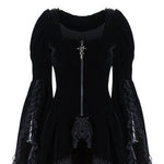 Robe Gothique Dentelle Noire - Vignette | Steampunk Store