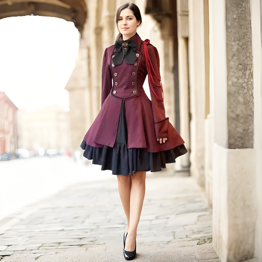 Robe Victorienne Grande Taille - Sa Majesté Steampunk