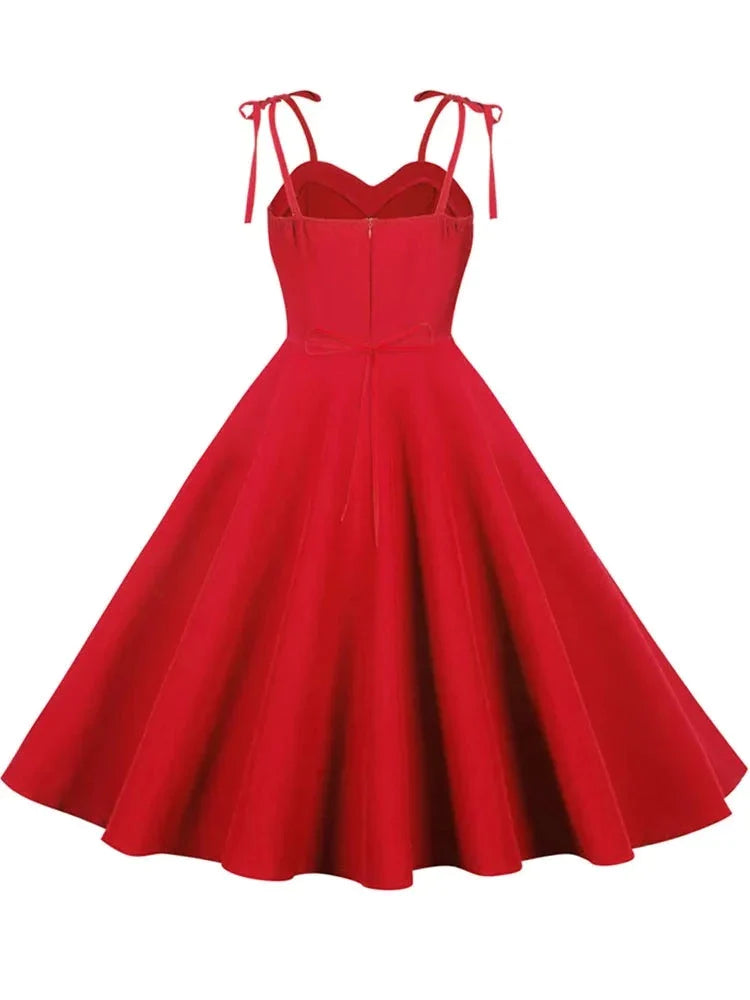 Robe vintage rouge online