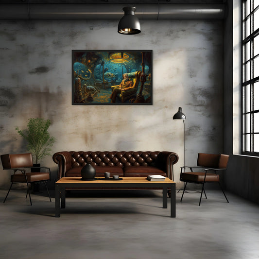 Tableau Jules Verne - Voyage Extraordinaire