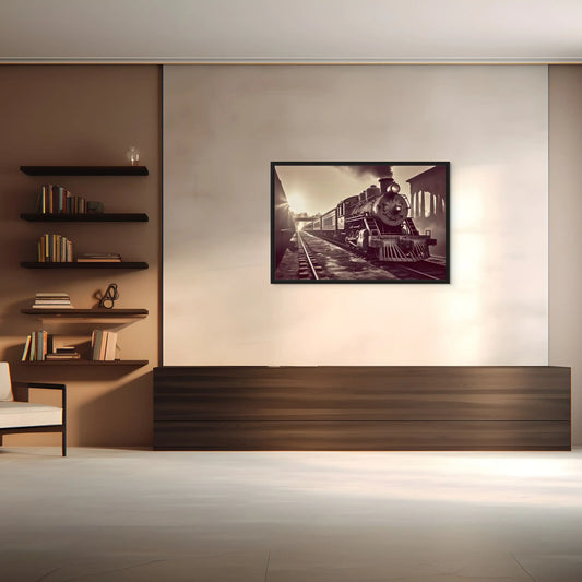 Tableau Locomotive Vintage