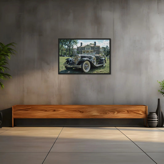 Tableau Vintage - Voiture Elégante
