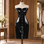 Vinyl-Bustierkleid – Gothic-Korsettstil - Vignette | Steampunk Store