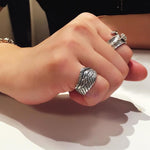 Angel Wings Ring - Steampunk Guardian - Vignette | Steampunk Store