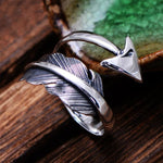 Steampunk Silver Arrow Ring - Vignette | Steampunk Store