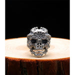 Gothic Silver Ring - Lich King - Vignette | Steampunk Store