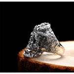 Gothic Silver Ring - Lich King - Vignette | Steampunk Store