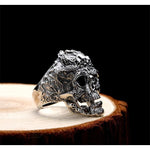 Gothic Silver Ring - Lich King - Vignette | Steampunk Store
