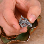 Silver Lizard Ring - Vignette | Steampunk Store