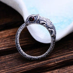 Steampunk ring Coiled Lizard - Vignette | Steampunk Store