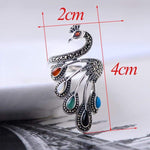 Steampunk ring  Silver Peacock - Vignette | Steampunk Store