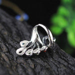 Steampunk ring  Silver Peacock - Vignette | Steampunk Store