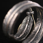 Steampunk ring Curled Feather - Vignette | Steampunk Store