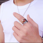 Steampunk ring Curled Feather - Vignette | Steampunk Store