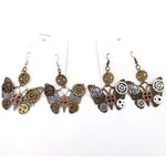 Steampunk earrings  Mechanical Butterflies - Vignette | Steampunk Store
