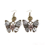 Steampunk earrings  Mechanical Butterflies - Vignette | Steampunk Store