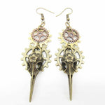 Steampunk earrings Phoenix - Vignette | Steampunk Store