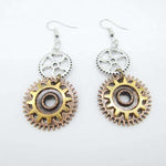 Steampunk earrings Inca Sun - Vignette | Steampunk Store