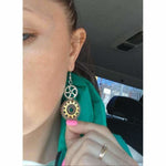 Steampunk earrings Inca Sun - Vignette | Steampunk Store