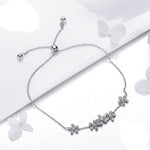 Women's Silver Flower Bracelet - Vignette | Steampunk Store