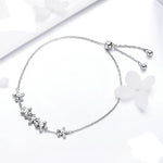 Women's Silver Flower Bracelet - Vignette | Steampunk Store