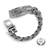 Men's Silver Dragon Bracelet - Vintage Style - Vignette | Steampunk Store