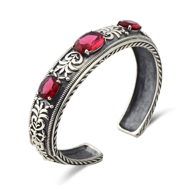 Bracelet En Argent Sterling épais - Occasion, Belle Patine D'usure