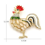 Steampunk brooch cock-a-doodle Doo - Vignette | Steampunk Store