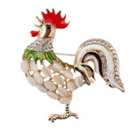 Steampunk brooch cock-a-doodle Doo - Vignette | Steampunk Store