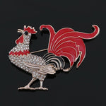 Steampunk brooch cock-a-doodle Doo - Vignette | Steampunk Store