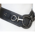 Ceinture Large Noire Femme à la taille