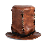 Leather Top Hat - Scarecrow - Vignette | Steampunk Store