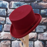 Chapeau Haut de Forme Rouge Écarlate - Vignette | Steampunk Store