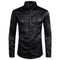 Chemise a Fleur Homme Vintage noire