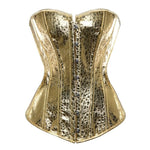 Gold Bustier Corset - Gold Leaves: Enhance your Steampunk style - Vignette | Steampunk Store