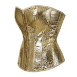Gold Bustier Corset - Gold Leaves: Enhance your Steampunk style - Vignette | Steampunk Store