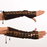 Gants Longs Femme - Marron Steampunk - Vignette | Steampunk Store