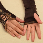 Gants Longs Femme - Marron Steampunk - Vignette | Steampunk Store
