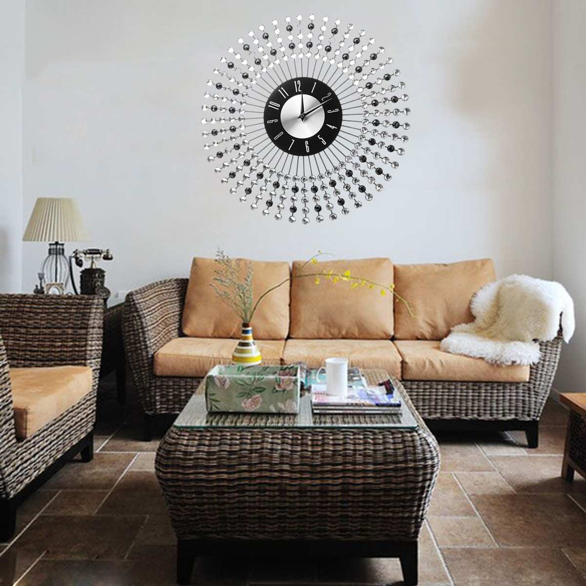 Horloge Steampunk Murale en Aluminium