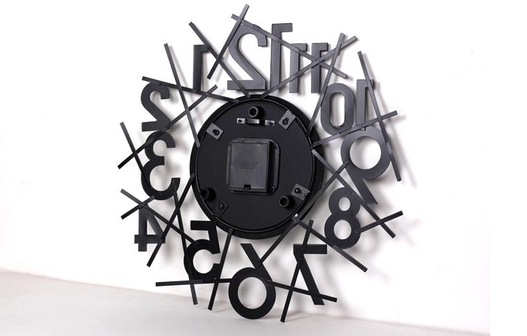 Horloge Murale En Acier vue arrière