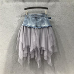 Jupe Jean et Tulle - Westwood style - Vignette | Steampunk Store