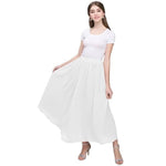 High Waisted Long Skirt - Bohemian Chiffon - Vignette | Steampunk Store