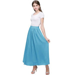 High Waisted Long Skirt - Bohemian Chiffon - Vignette | Steampunk Store