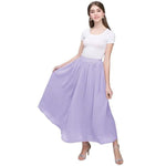 High Waisted Long Skirt - Bohemian Chiffon - Vignette | Steampunk Store