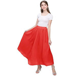 High Waisted Long Skirt - Bohemian Chiffon - Vignette | Steampunk Store