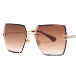 Rimless Sunglasses - Wide Angle - Vignette | Steampunk Store