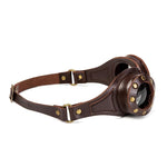 Lunette Steampunk Cuir Riveté - Style Rétro - Vignette | Steampunk Store