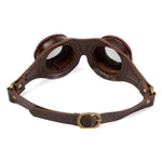 Lunette Steampunk Cuir Riveté - Style Rétro - Vignette | Steampunk Store