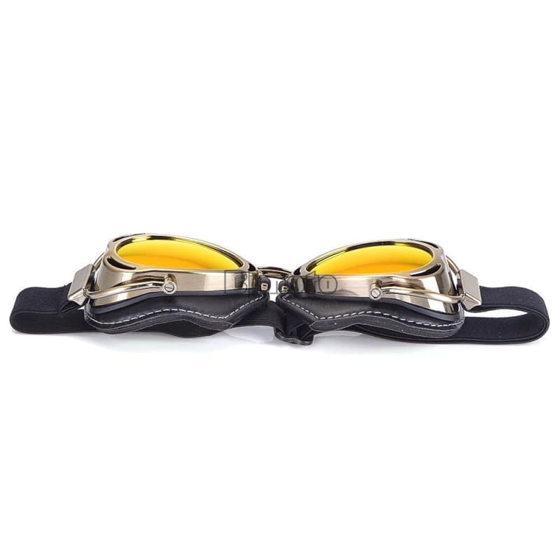 Steampunk Lunettes Biker-Pilote-Aviateur posée à plat | SteampunkStore