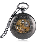 Montre Gousset Homme Mécanique - Fleurs d' Ombre - Vignette | Steampunk Store